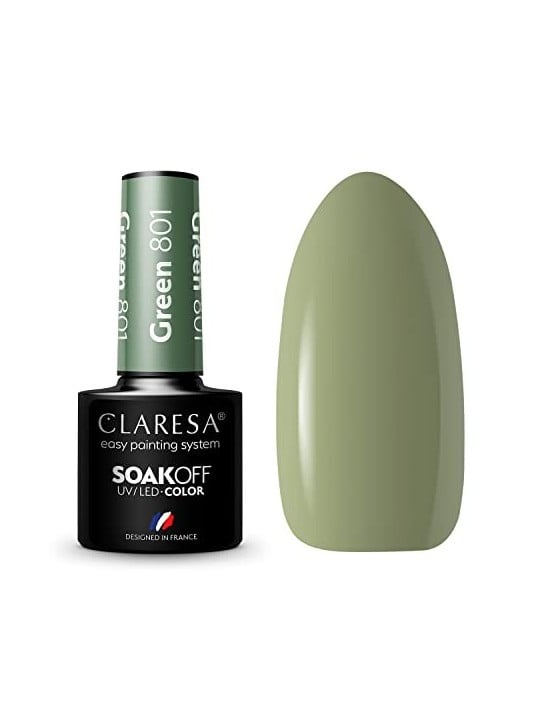 Vernice ibrida UVLED Verde 801 5g