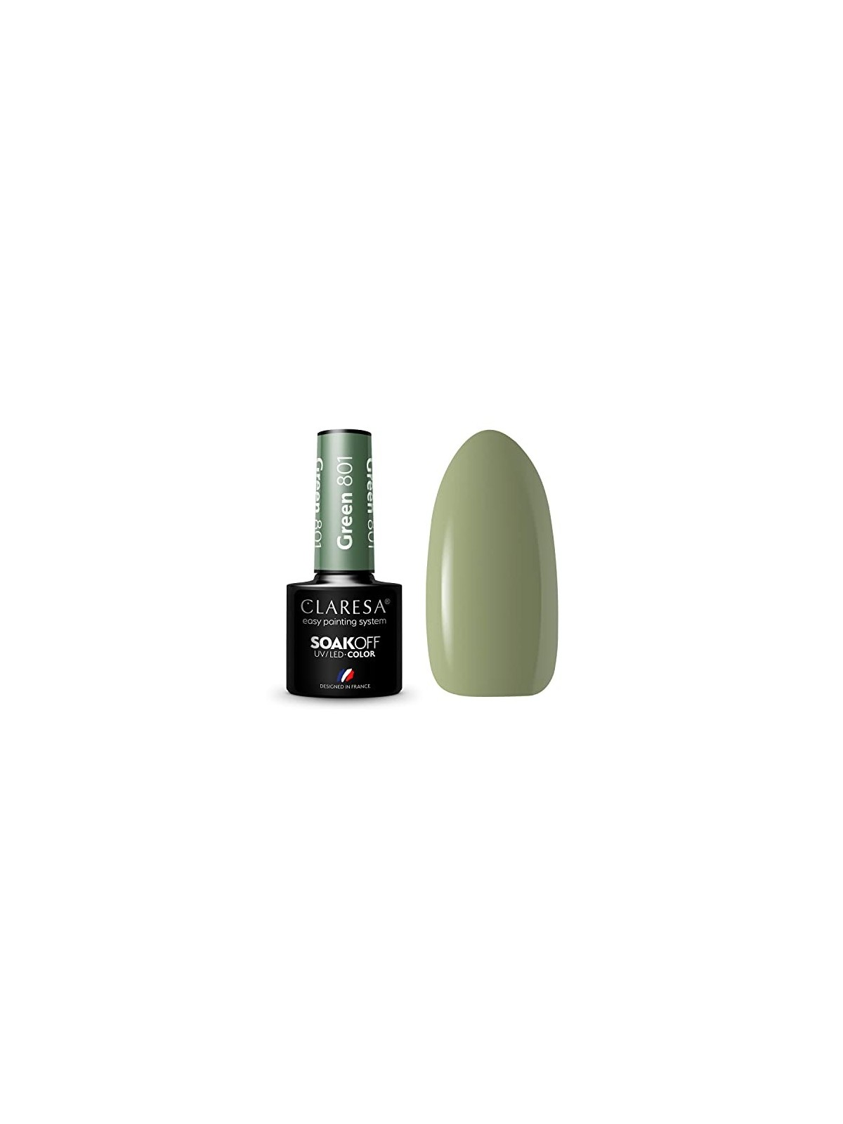 Vernice ibrida UVLED Verde 801 5g