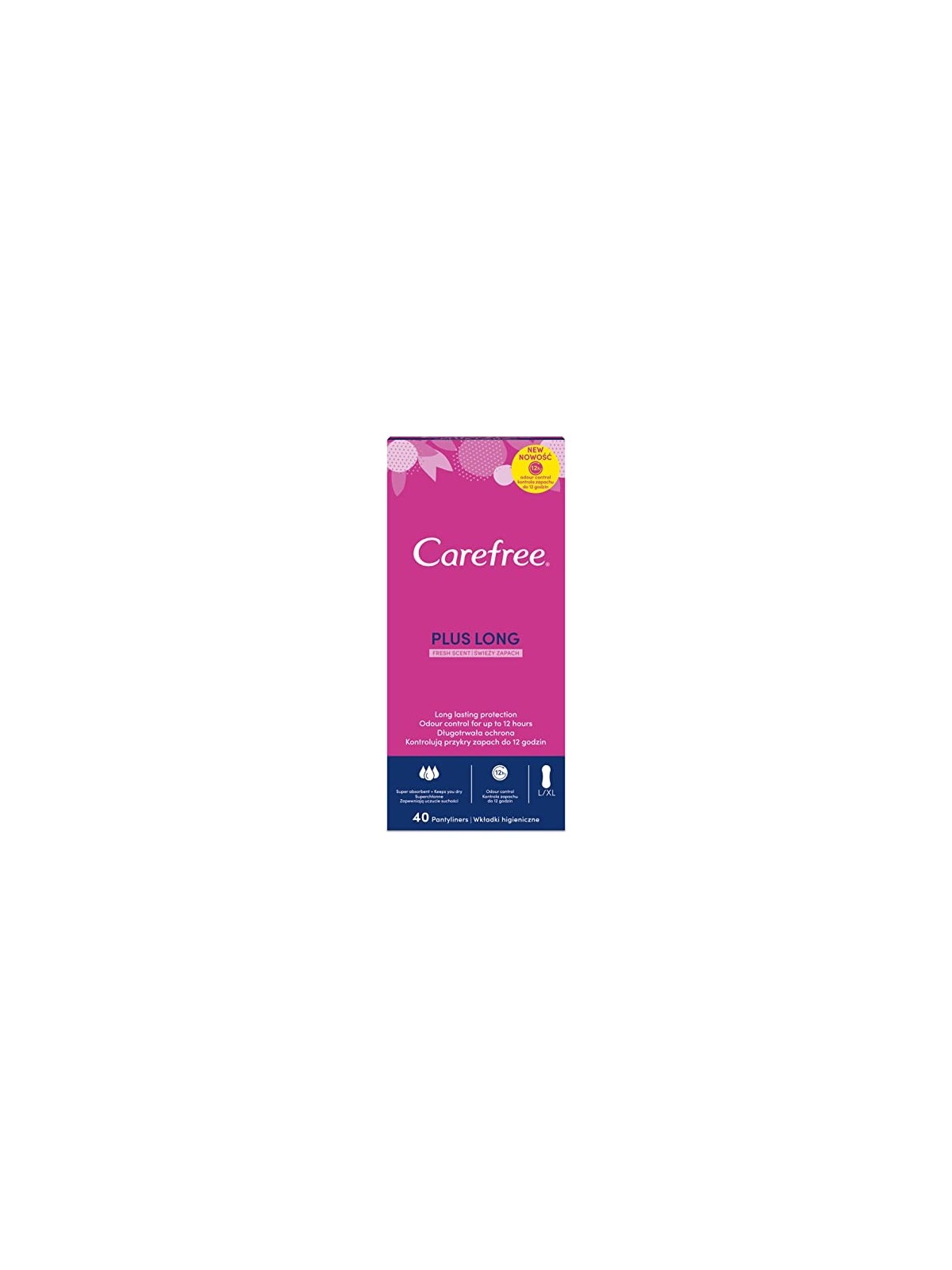CAREFREE Plus Assorbenti lunghi Fresh Scent 40 pz
