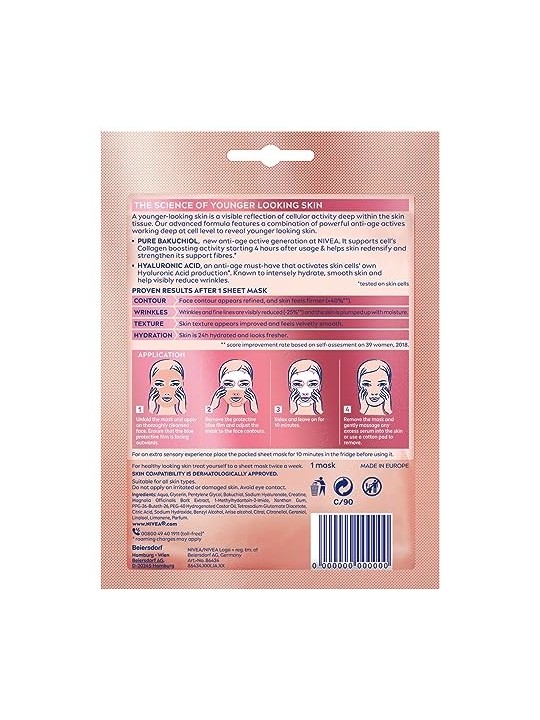 Maschera in tessuto Nivea Hyaluron CELLular Filler 10 minuti Donna