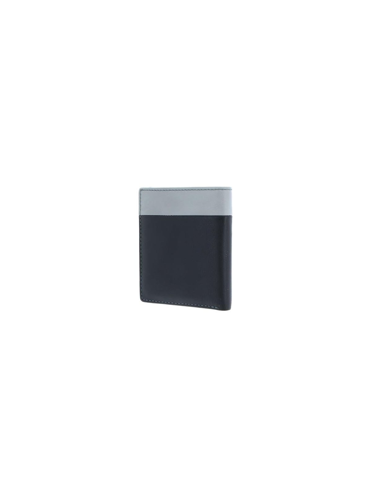 Piquadro Portafoglio in Pelle Piquadro per Banconote e Carte di Credito Nero Grigio Uomo