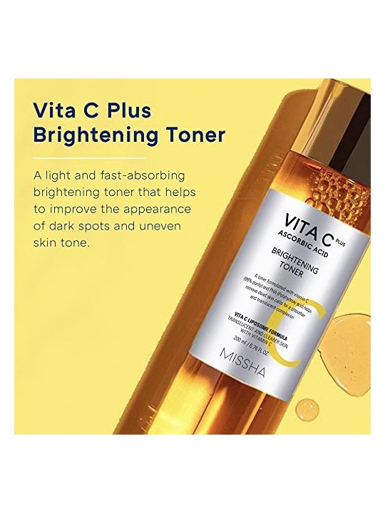 Vita C Plus Brightening Toner tonico illuminante a base di vitamina C 200ml