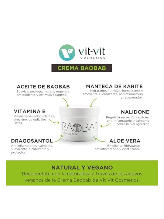 BAOBAB Moisturizing Repair Cream for Super Dry Skin 200ml Unisex