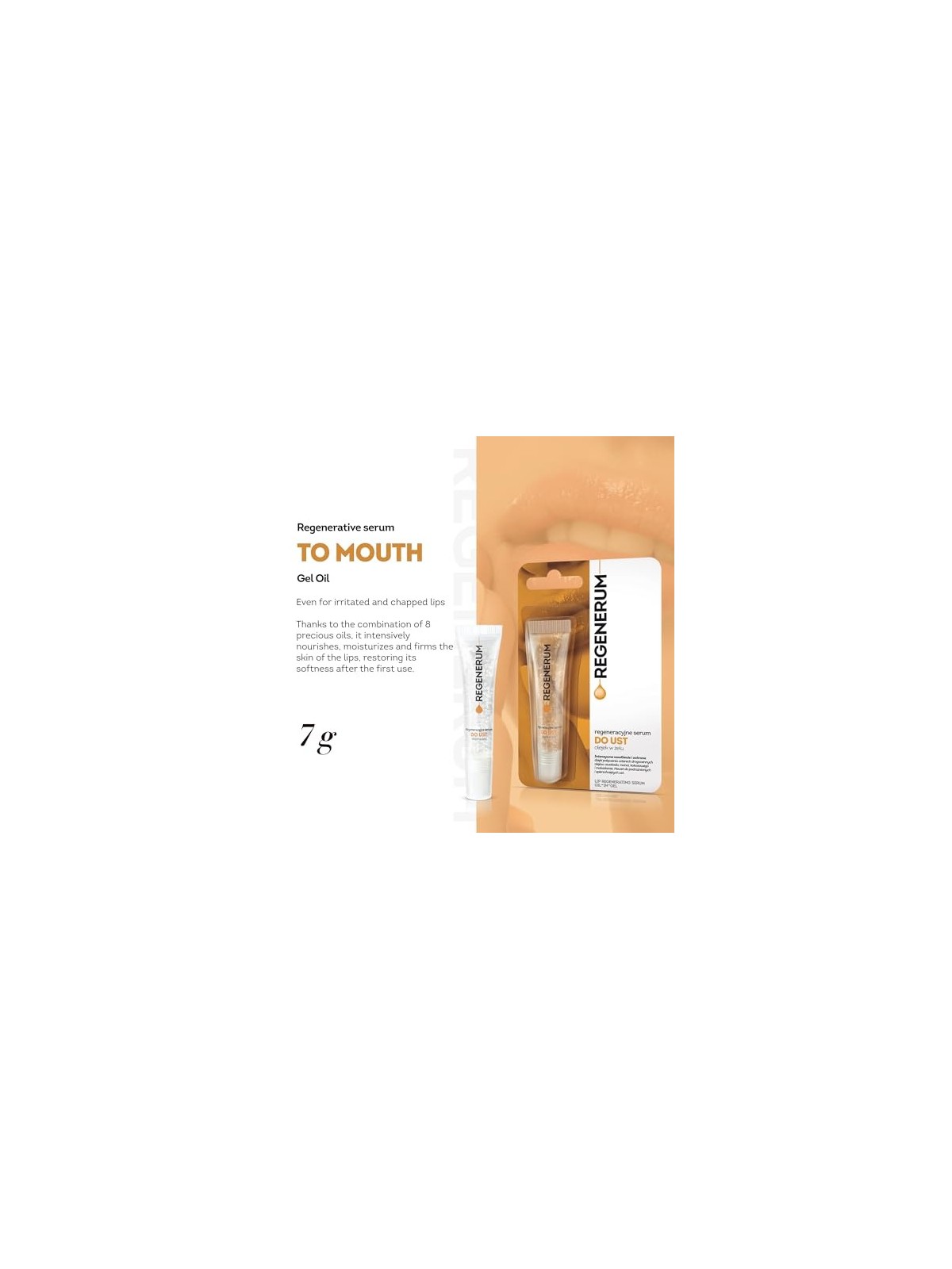 Siero labbra rigenerante, olio in gel, 7g