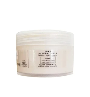 Natural mask with pure argan oil and ghassoul