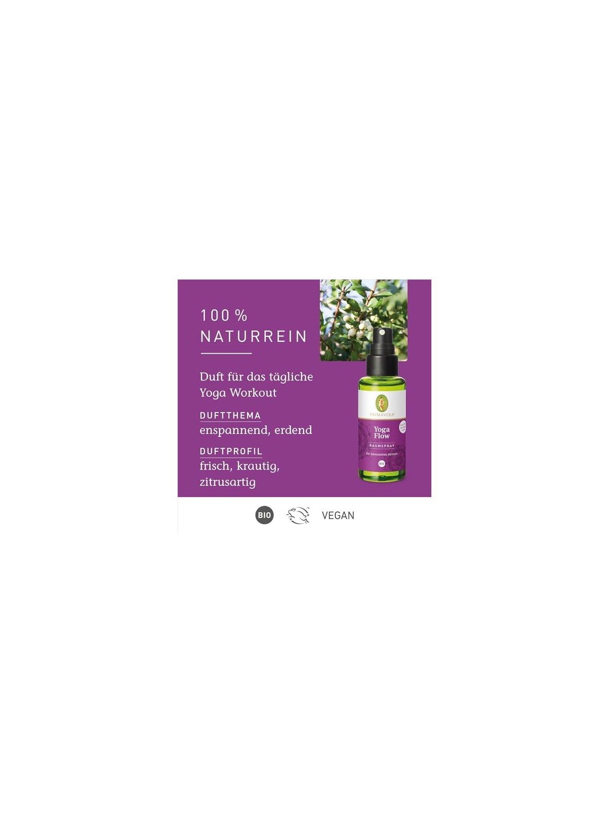 Spray per ambienti donna Primavera Yoga Flow 50ml