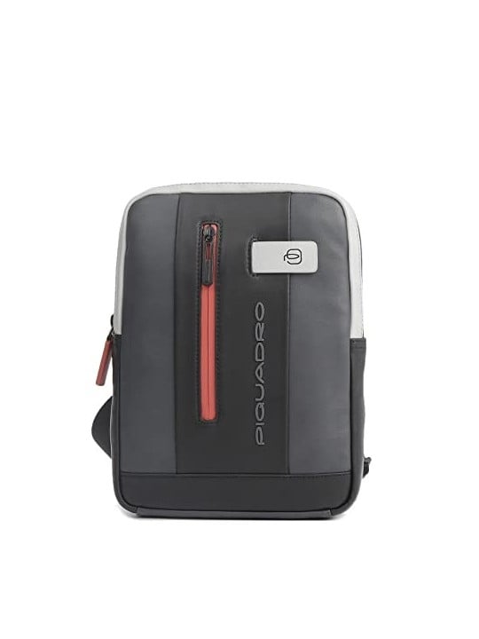 Borsa Tracolla Piquadro Cuoio Urbano per iPad Sleeve NeroGrigio