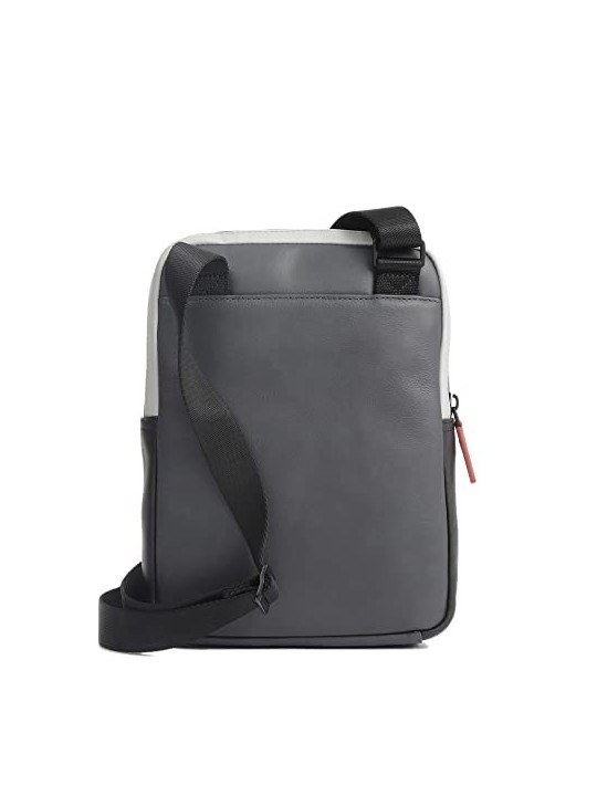 Borsa Tracolla Piquadro Cuoio Urbano per iPad Sleeve NeroGrigio