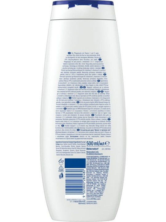 Nivea Gel doccia Diamond Touch donna 500ml