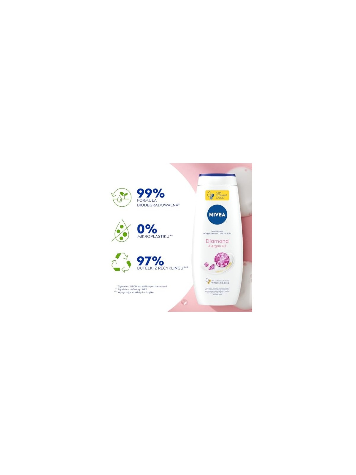 Nivea Gel doccia Diamond Touch donna 500ml