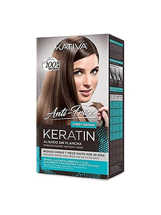 Kativa KERATIN ANTIFRIZZ lisciante senza piastra ripara punte 30 giorni donna Kativa www.essenzetotalstyle.com 