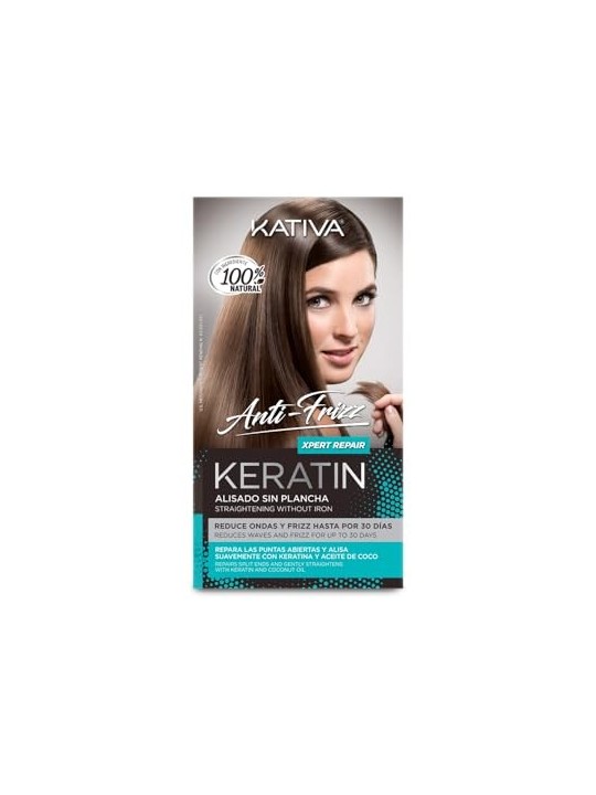 Kativa KERATIN ANTIFRIZZ lisciante senza piastra ripara punte 30 giorni donna Kativa www.essenzetotalstyle.com 