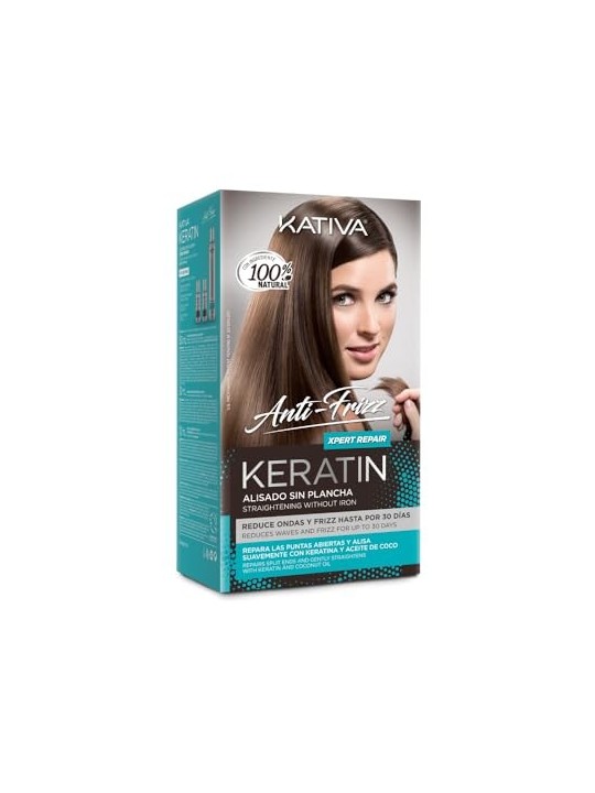 Kativa KERATIN ANTIFRIZZ lisciante senza piastra ripara punte 30 giorni donna Kativa www.essenzetotalstyle.com 