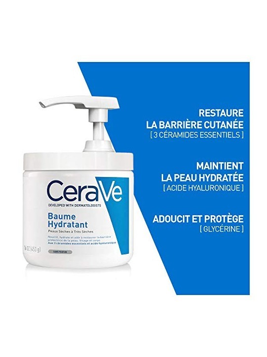 CeraVe Moisturising Cream w-Pump donna 454g For Dry To Very Dry Skin