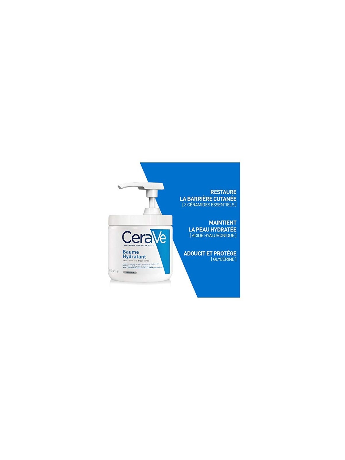 CeraVe Moisturising Cream w-Pump donna 454g For Dry To Very Dry Skin