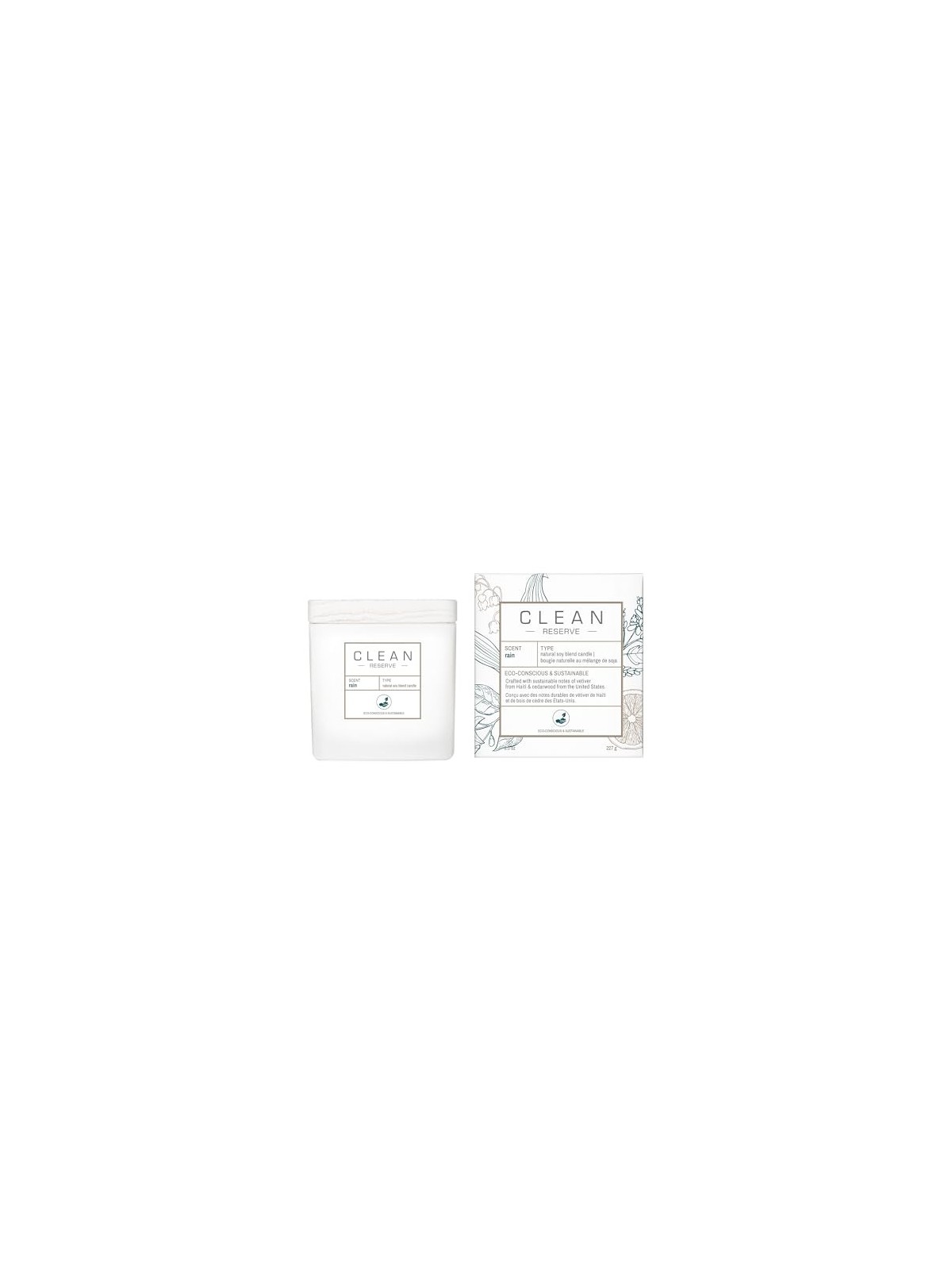 Candela Profumata CLEAN Space Pioggia 227 g Unisex
