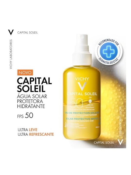 Vichy Capital Soleil Acqua Protettiva Solare SPF50 donna 200ml