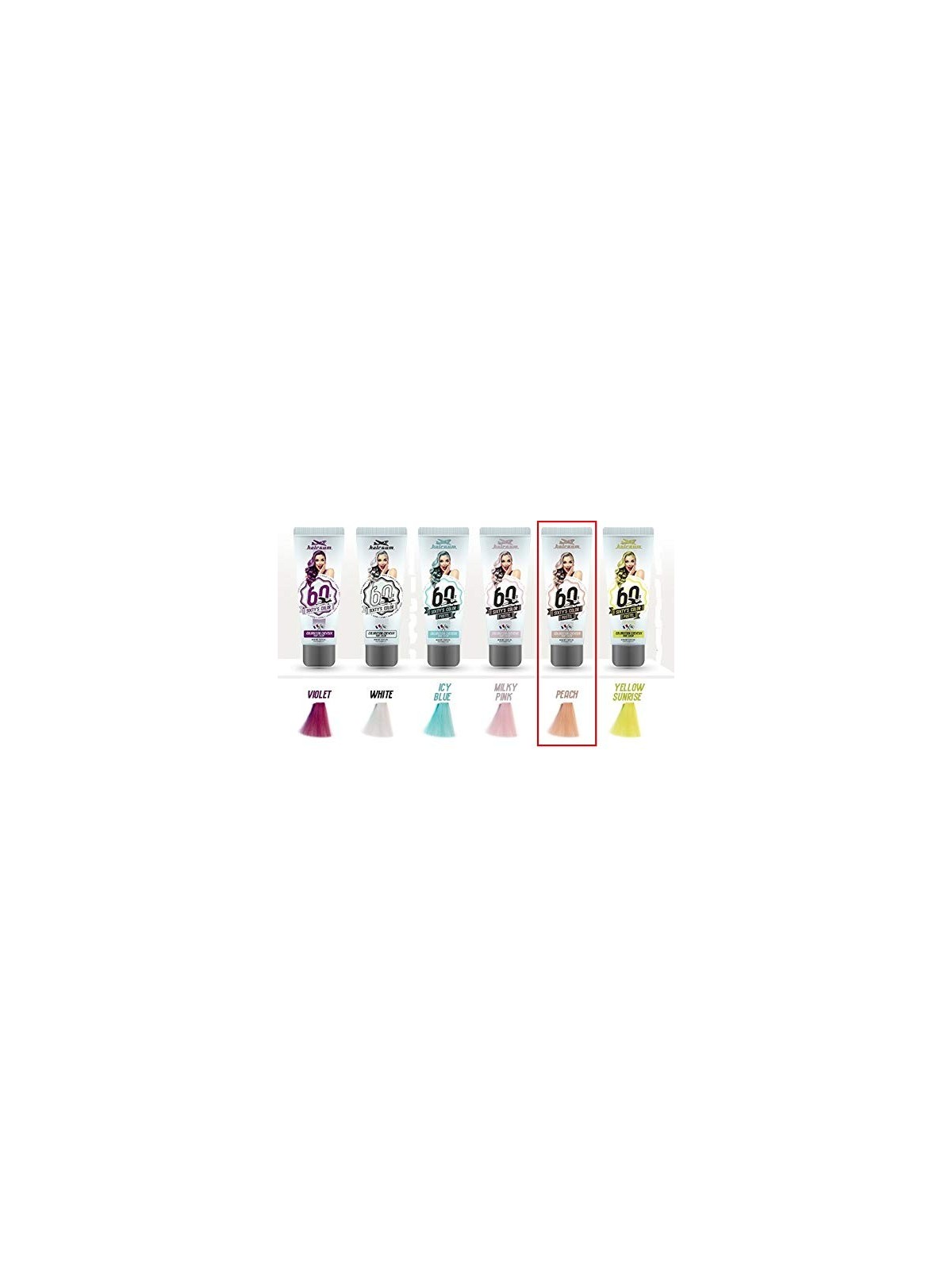 Hairgum SIXTYS COLOR colore per capelli pesca donna
