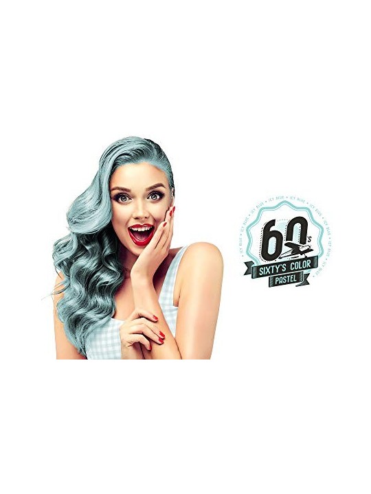 Hairgum SIXTYS COLOR colore per capelli blu ghiacciato 60ml unisex