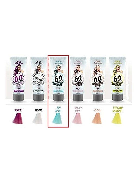 Hairgum SIXTYS COLOR colore per capelli blu ghiacciato 60ml unisex