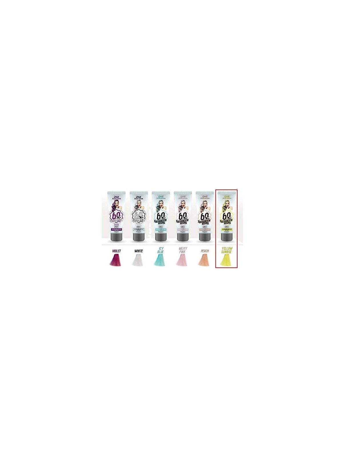 Hairgum SIXTYS COLOR colore per capelli giallo alba 60ml unisex