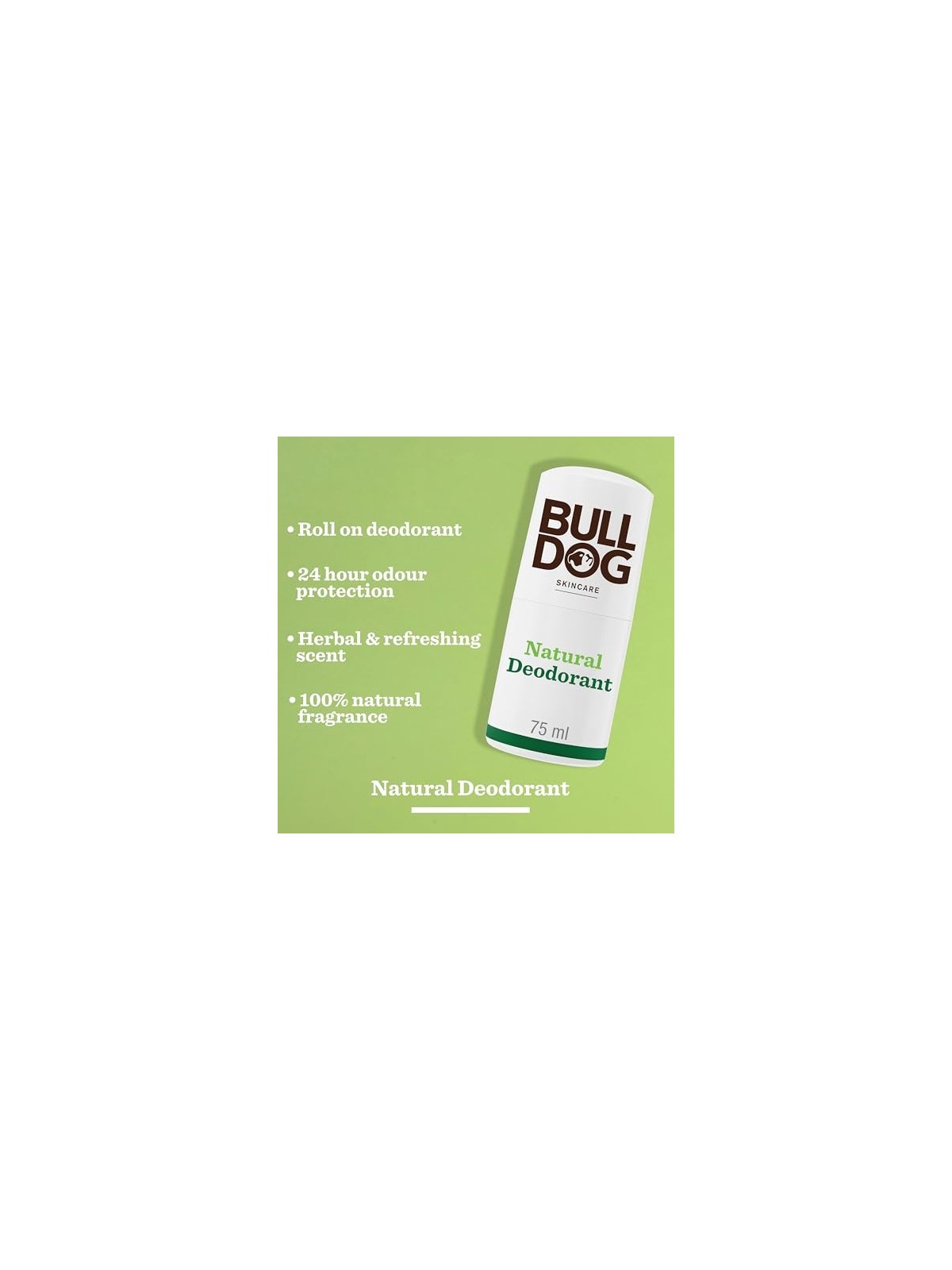 Deodorante Naturale Bulldog Erbe Profumo Rinfrescante uomo 75ml