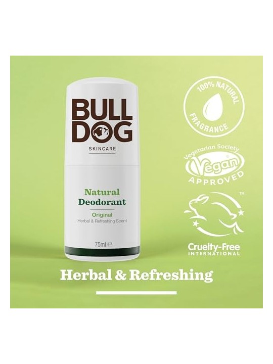 Deodorante Naturale Bulldog Erbe Profumo Rinfrescante uomo 75ml