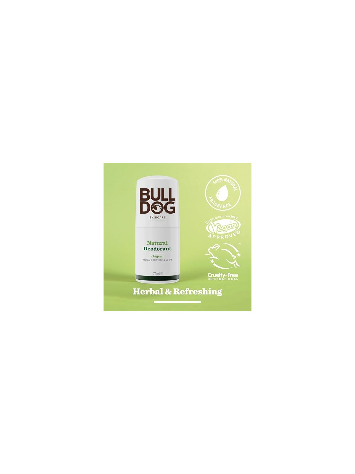 Deodorante Naturale Bulldog Erbe Profumo Rinfrescante uomo 75ml