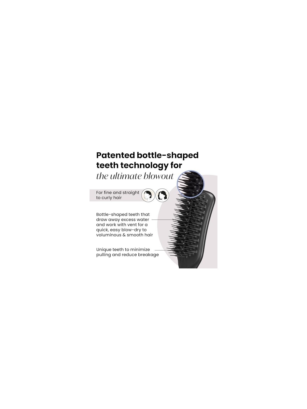 Tangle Teezer Spazzola per capelli Easy Dry Go donna 1 unit Jet Black