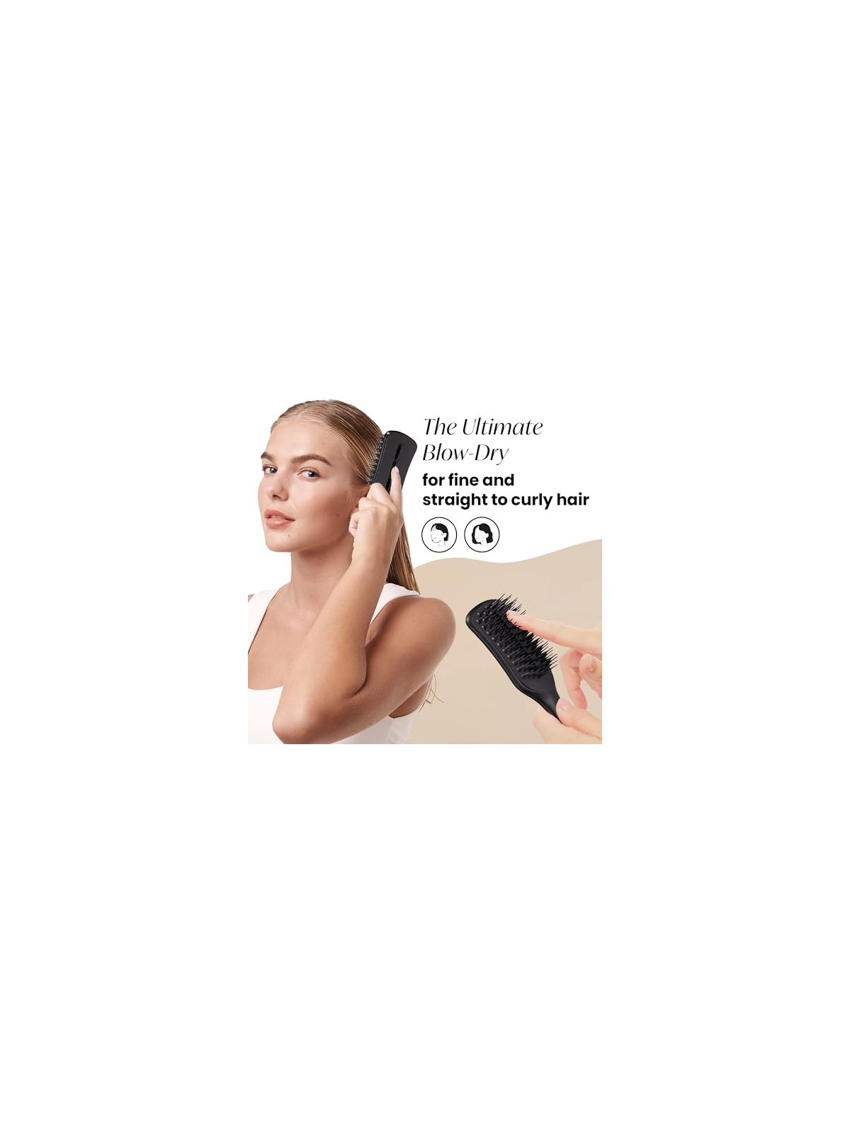 Tangle Teezer Spazzola per capelli Easy Dry Go donna 1 unit Jet Black