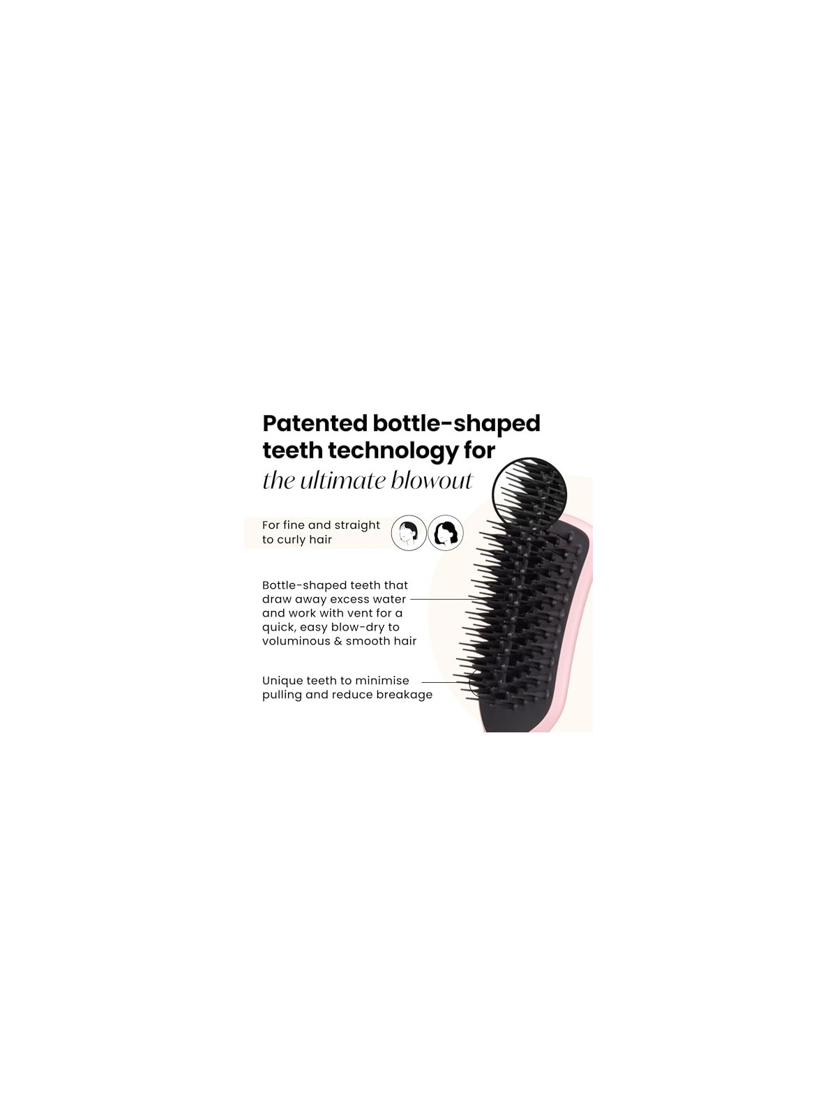 Tangle Teezer Spazzola per capelli Easy Dry Go donna 1 unit Tickled Pink
