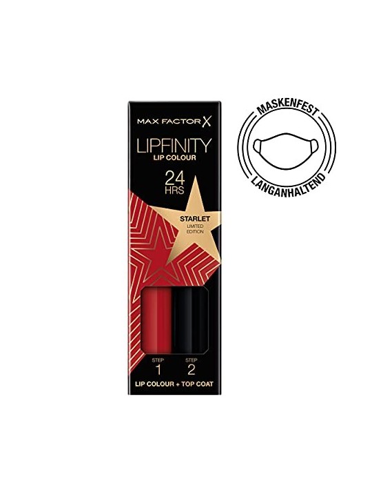 Max Factor Lipfinity 24HRS Rossetto a lunga tenuta 42 g donna 88 Starlet Max Factor www.essenzetotalstyle.com 