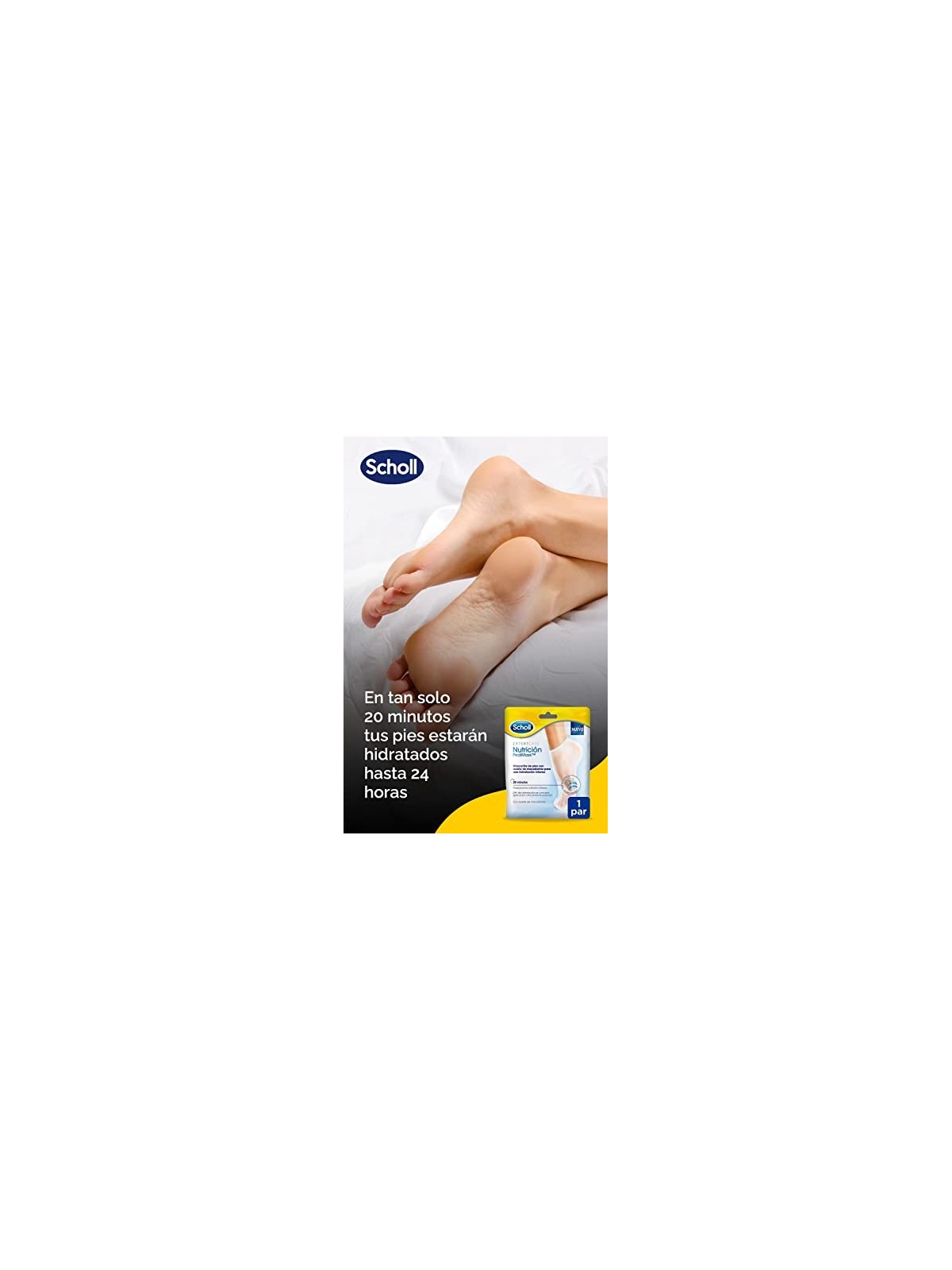 Scholl Maschera Nutriente per Piedi 1 Paio Unisex