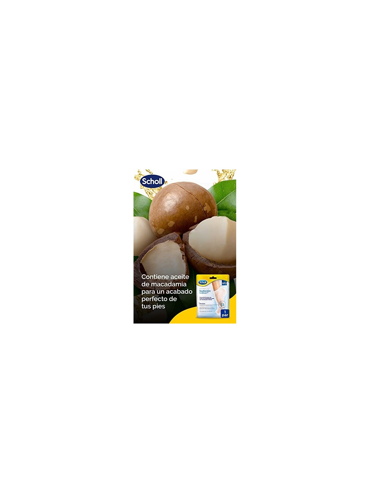 Scholl Maschera Nutriente per Piedi 1 Paio Unisex