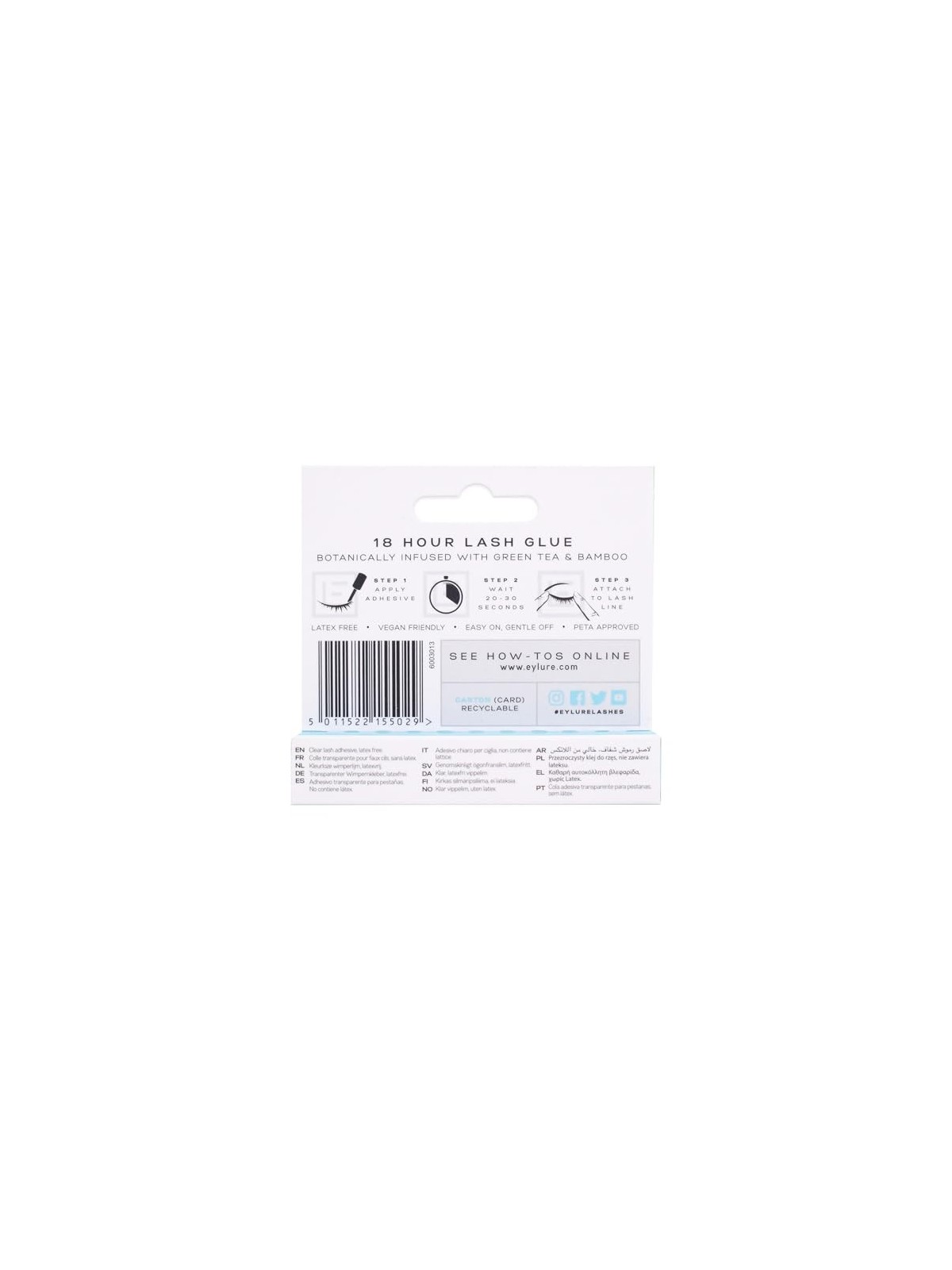 Eylure COLLANTE PER CIGLIA trasparente 45ml per donna