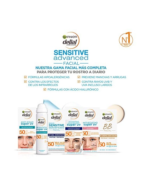 GARNIER SENSITIVE ADVANCED super fluido unitV SPF50 30ml unisex