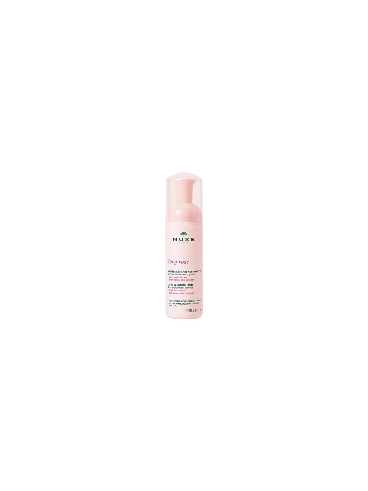 Nuxe Very Rose Light Cleansing Foam donna 150ml All Skin Types, Including Sensitive, Skin-Face Nuxe www.essenzetotalstyle.com 