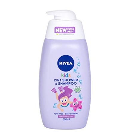 Nivea Shampoo Doccia 2 in 1 Baby gel doccia e shampoo 2 in 1 allaroma dei frutti di bosco donna 500ml
