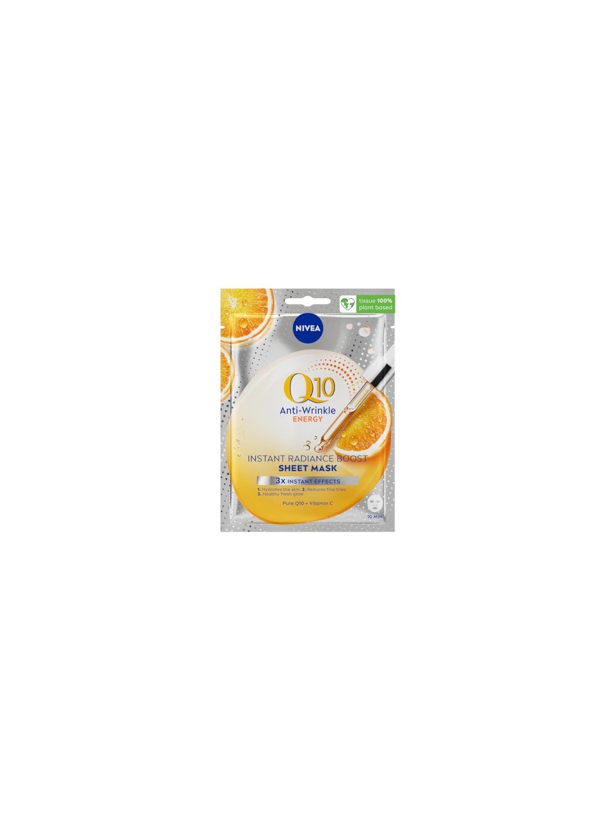 Maschera in tessuto Nivea Q10 Plus C 10 minuti Donna