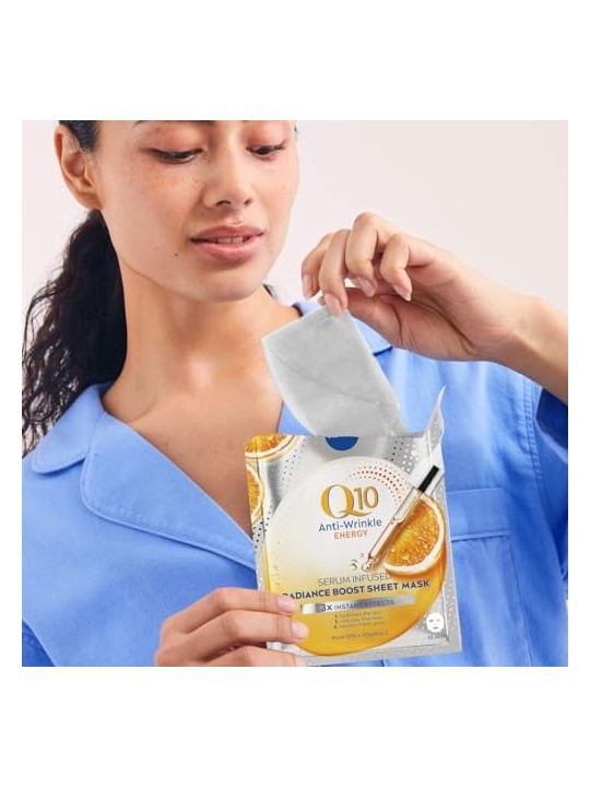 Maschera in tessuto Nivea Q10 Plus C 10 minuti Donna