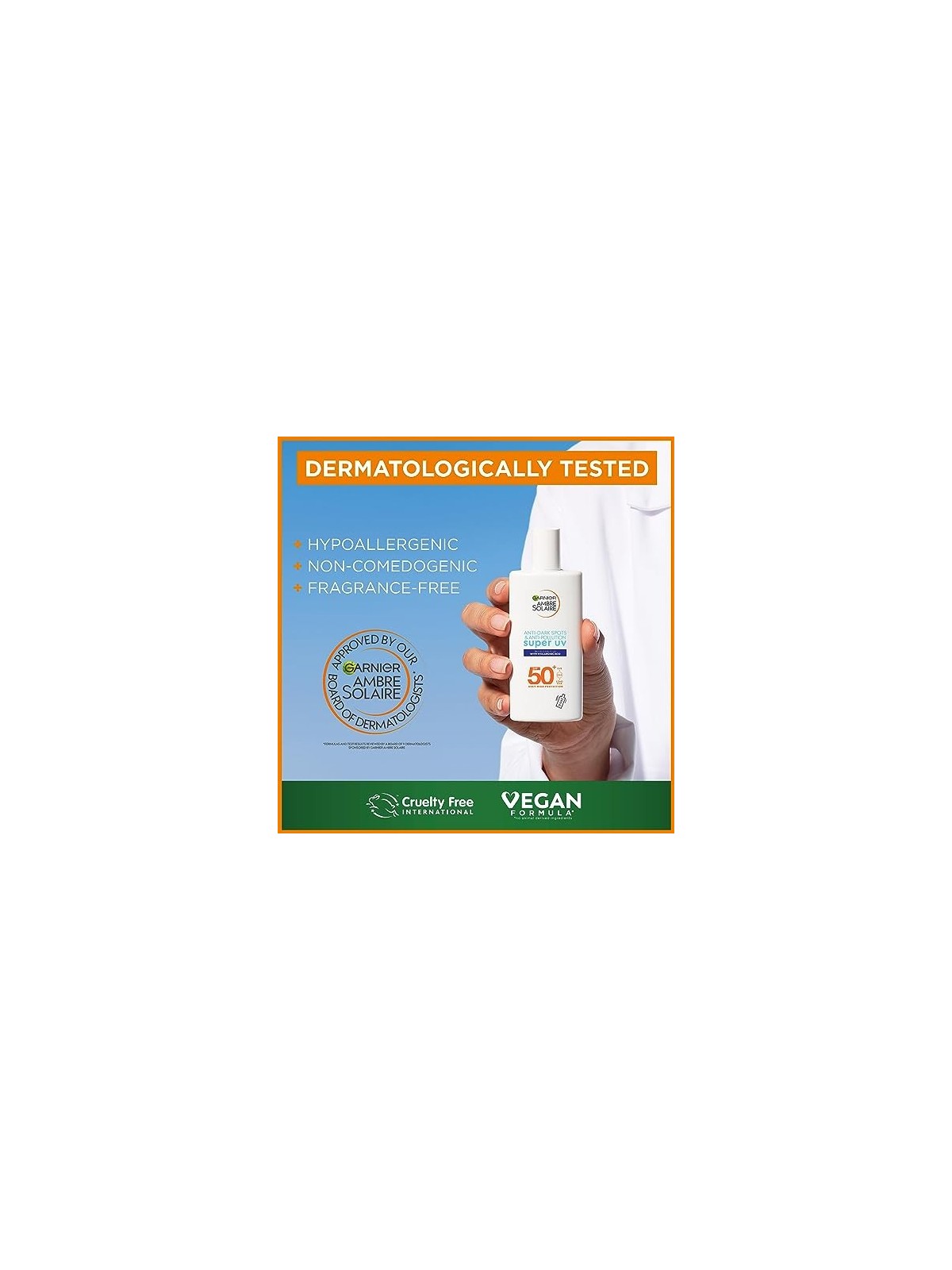 GARNIER Ambre Solaire Fluido Super Protezione UV SPF50 donna 40ml