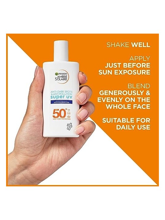 GARNIER Ambre Solaire Fluido Super Protezione UV SPF50 donna 40ml