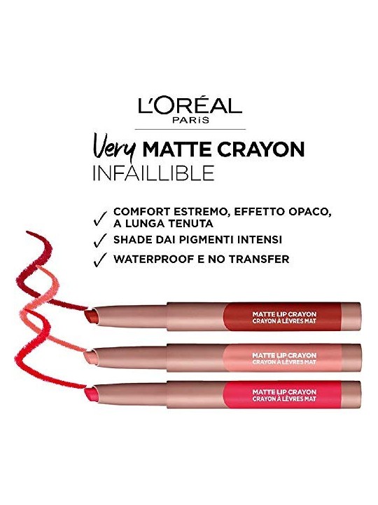 L'Orï¿½ï¿½al Paris INFALLIBLE matita per labbra opaca 113 brulee