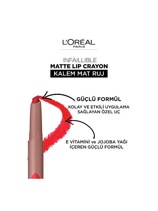 L'Orï¿½ï¿½al Paris INFALLIBLE Matte Lip Crayon 106-Mon Cinnamon
