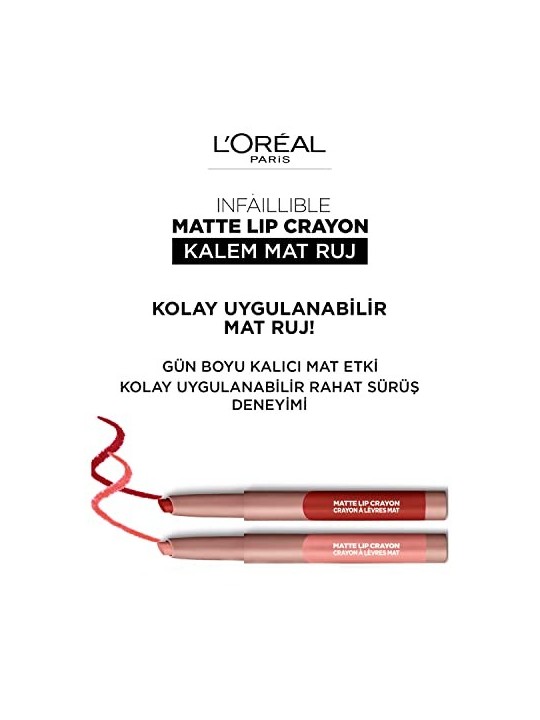 L'Orï¿½ï¿½al Paris INFALLIBLE Matte Lip Crayon 106-Mon Cinnamon