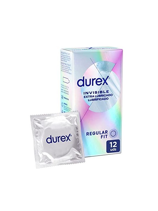 Durex INVISIBLE preservativi extra lubrificati 12 unit uomo