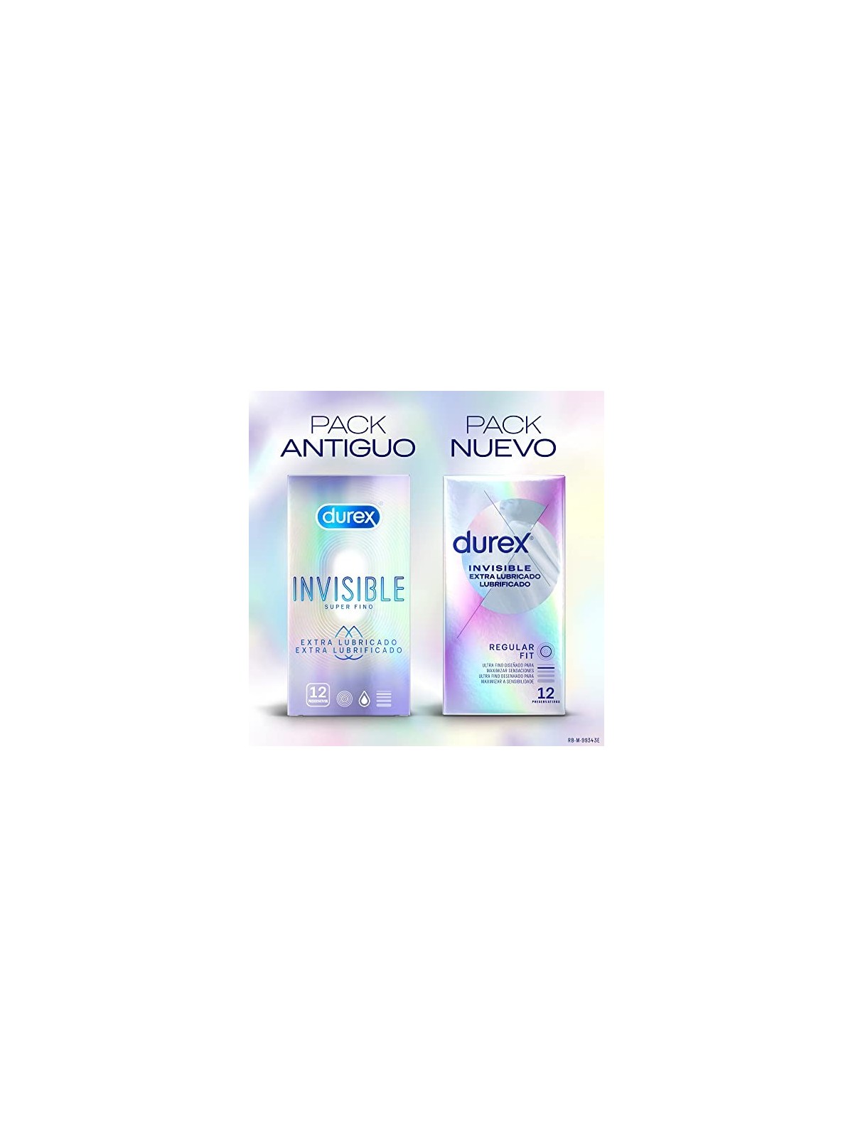 Durex INVISIBLE preservativi extra lubrificati 12 unit uomo