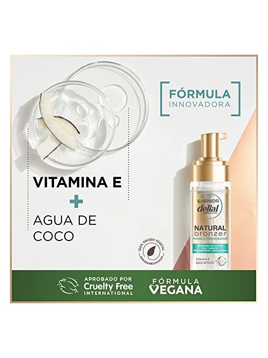 GARNIER NATURAL BRONZER mousse autoabbronzante 200ml unisex