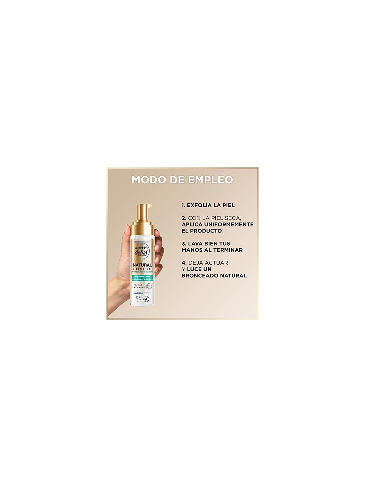 GARNIER NATURAL BRONZER mousse autoabbronzante 200ml unisex