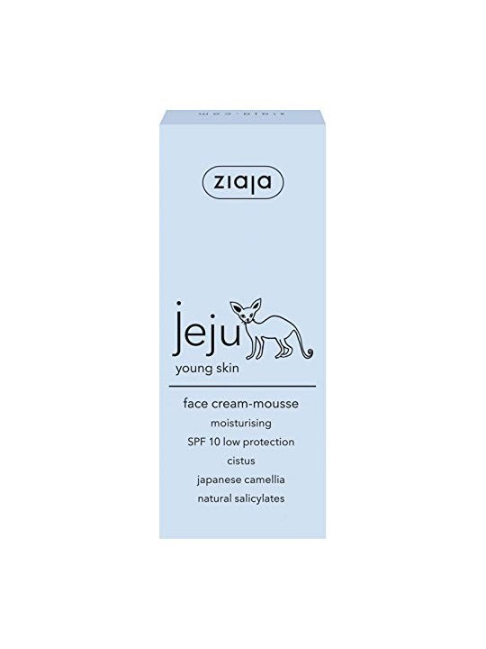 Crema viso mousse Ziaja Jeju SPF10, idratante e protettiva